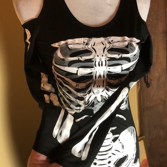 SKELETON Sexy Size Medium/Large 10-14 Bad To The Bone Dress SPIRIT HALLOWEEN - Picture 7 of 10